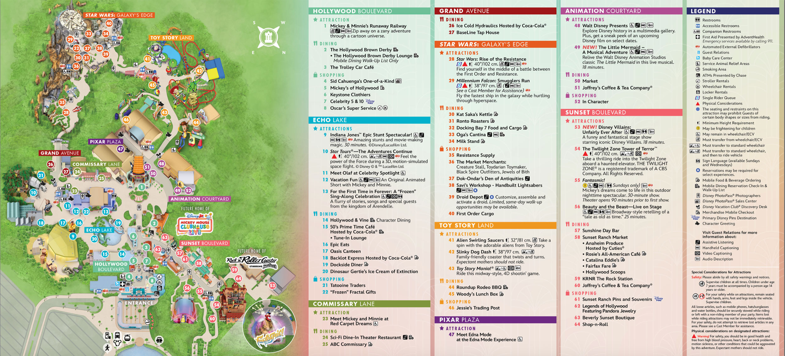 Disney Hollywood Studios map 
