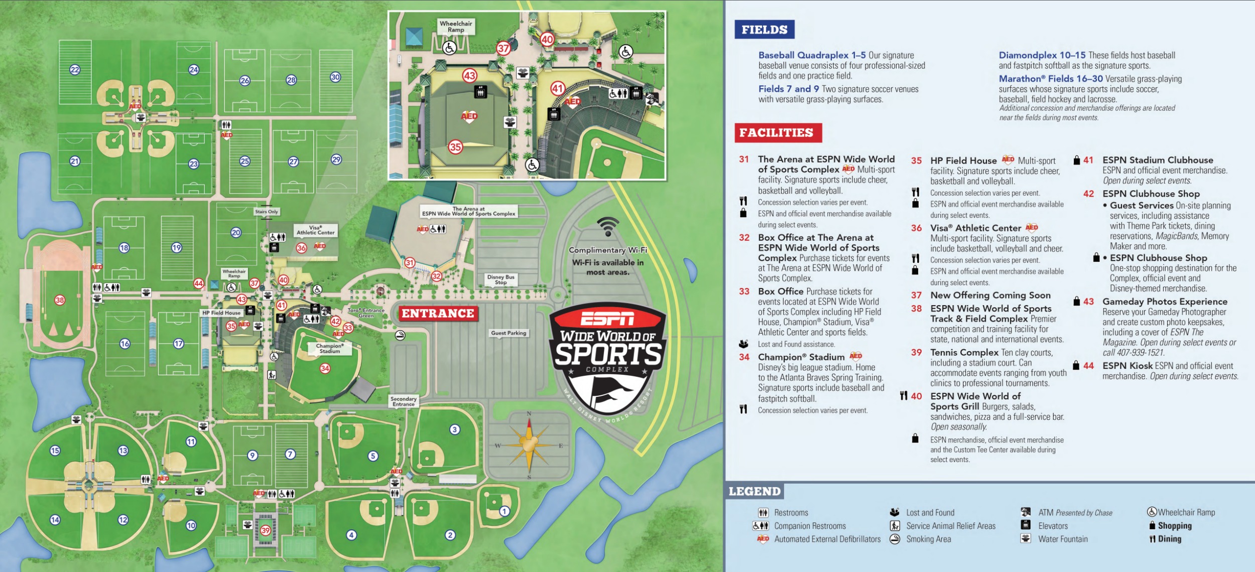 Disney’s Wide World of Sports map