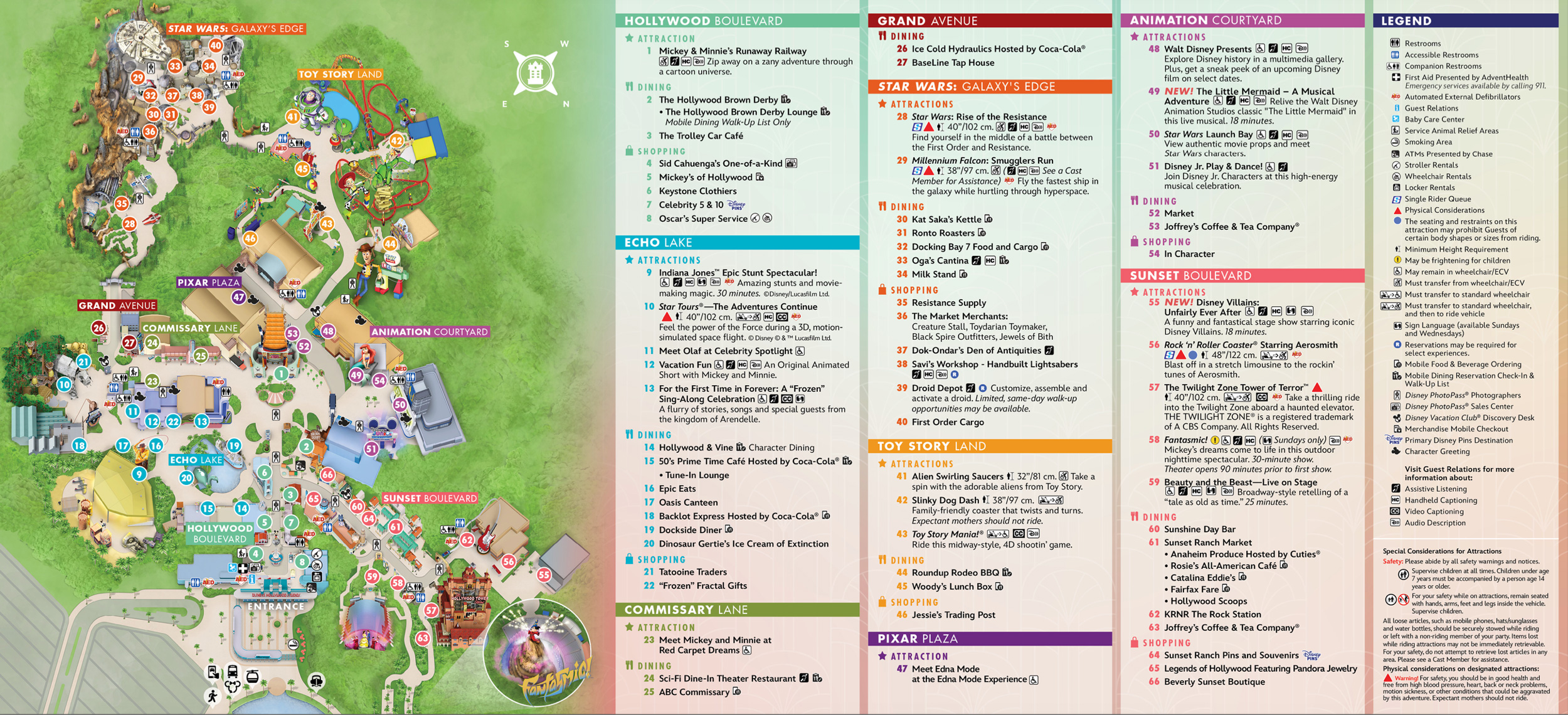 Disney Hollywood Studios map 