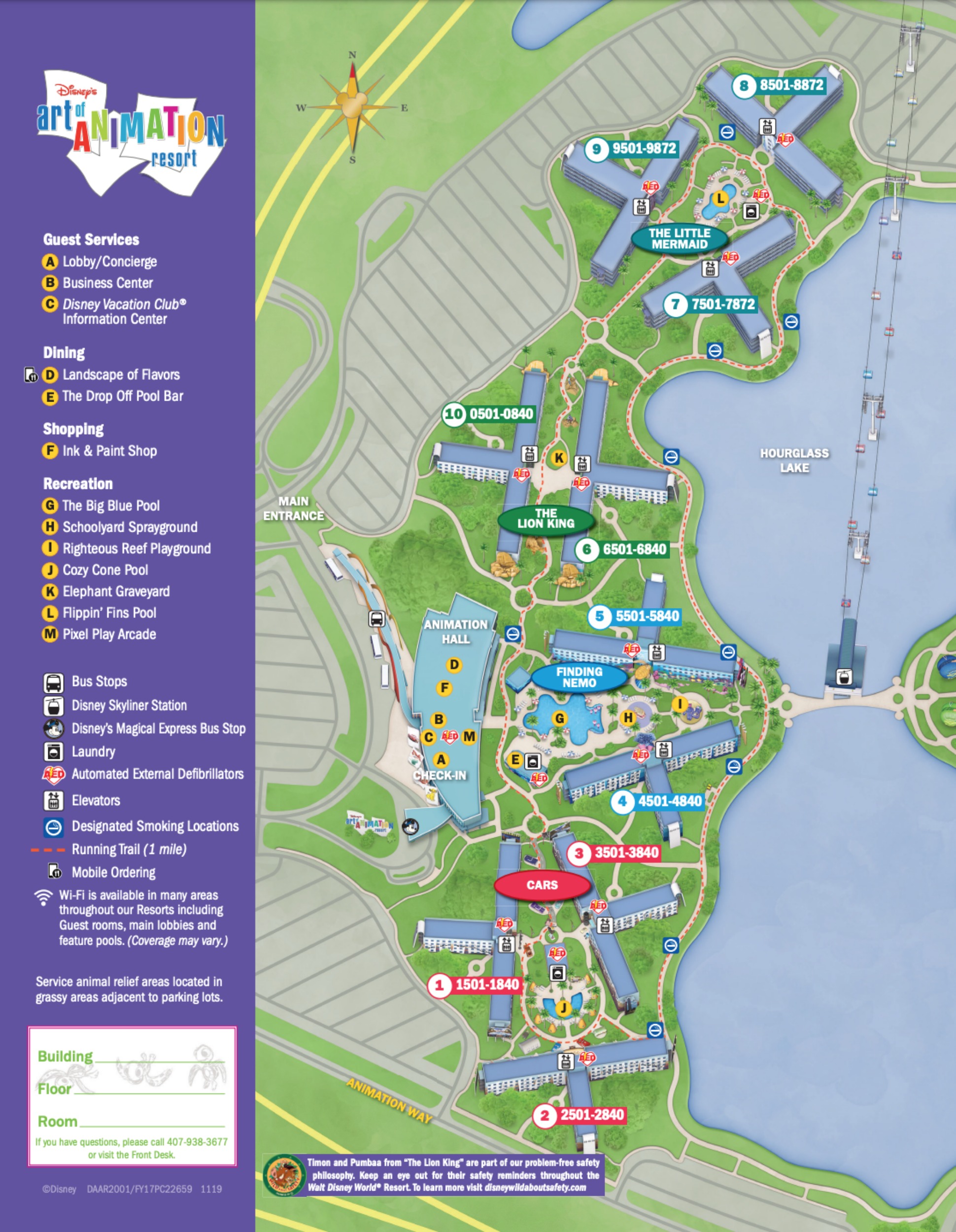 Art of Animation Resort Map