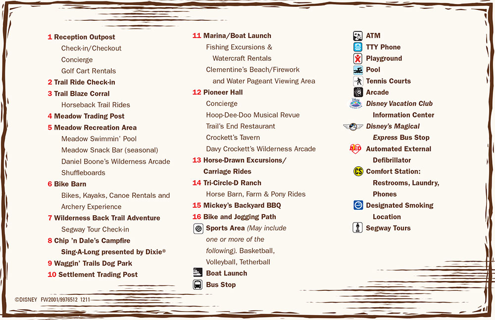 Fort Wilderness Resort & Campground Map