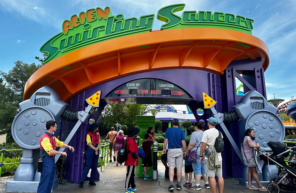 Alien Swirling Saucers